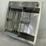 Кухонная мойка врезная Knois KN505008, светлая, с сушилкой и дозатором